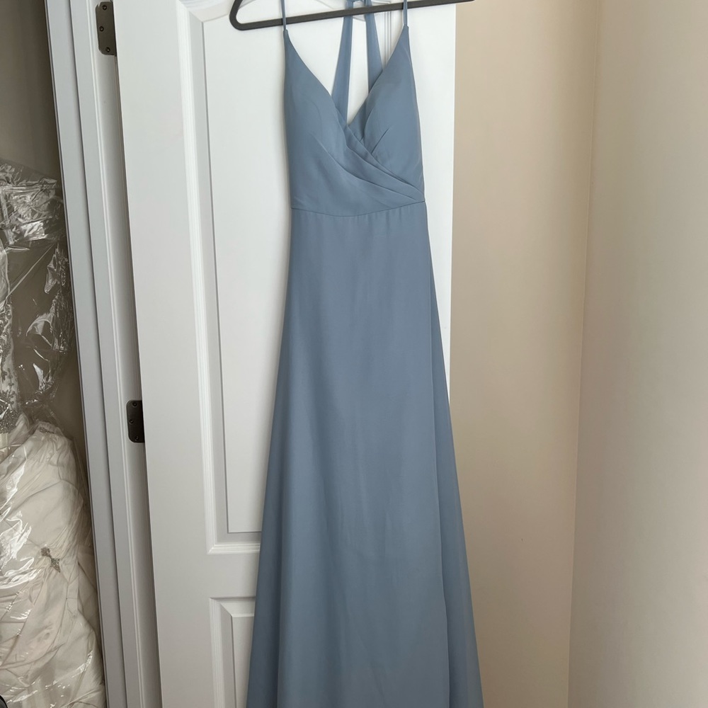 Azazie DAVIS dusty blue